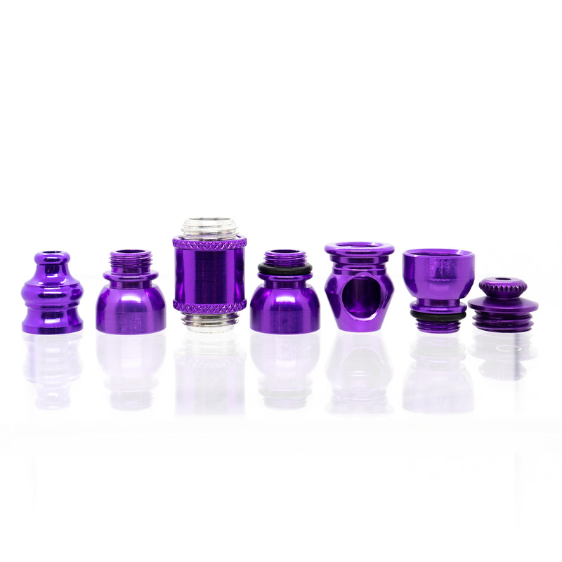 Metal Pipe - Mini - Double Chamber - Purple - The Cave