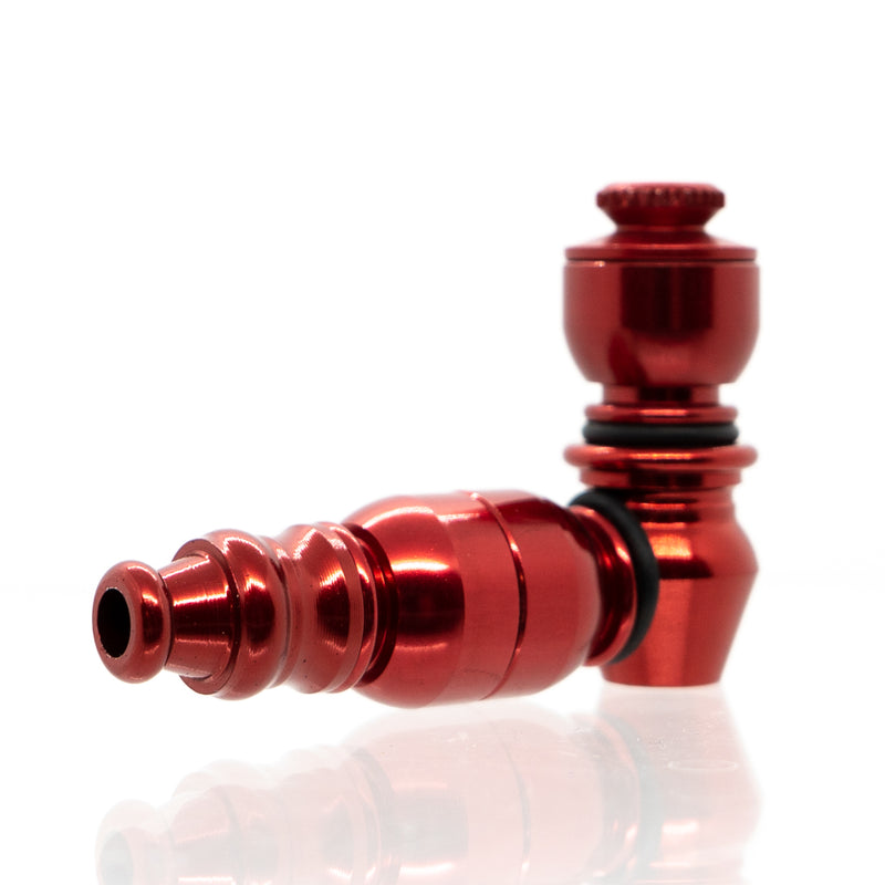 Metal Pipe - Mini - Single Chamber - Red - The Cave