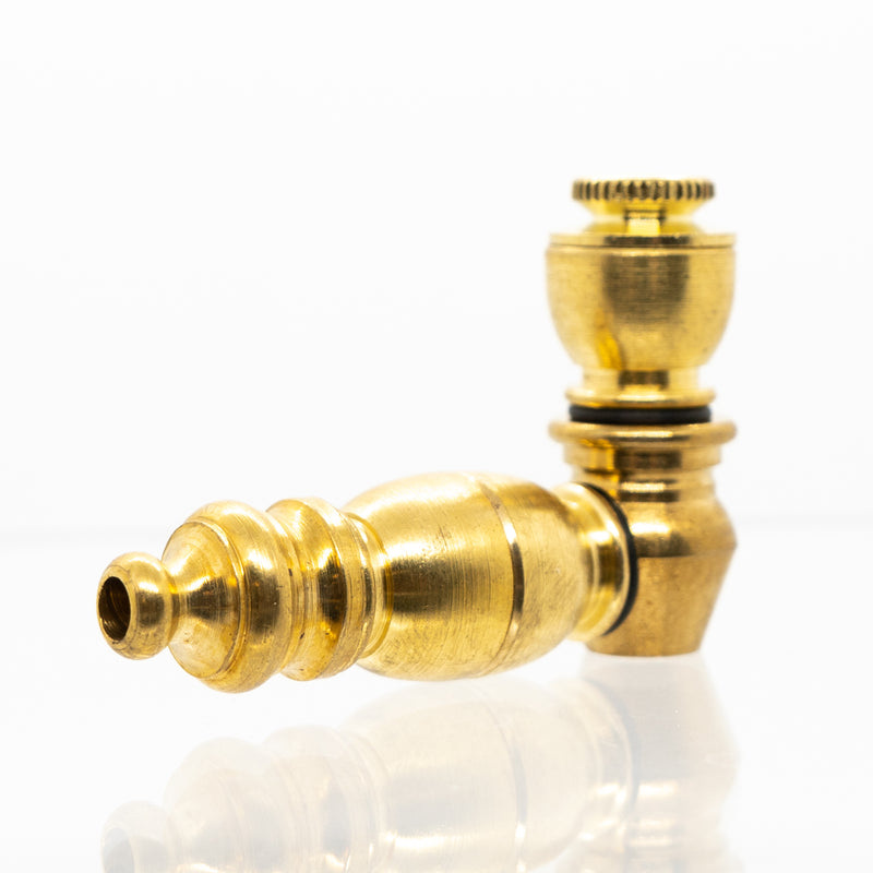 Metal Pipe - Mini - Single Chamber - Brass - The Cave
