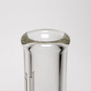 US Tubes - 13" Beaker 50x9 - White & Brown Vertical Label w/ Amber Joint - The Cave