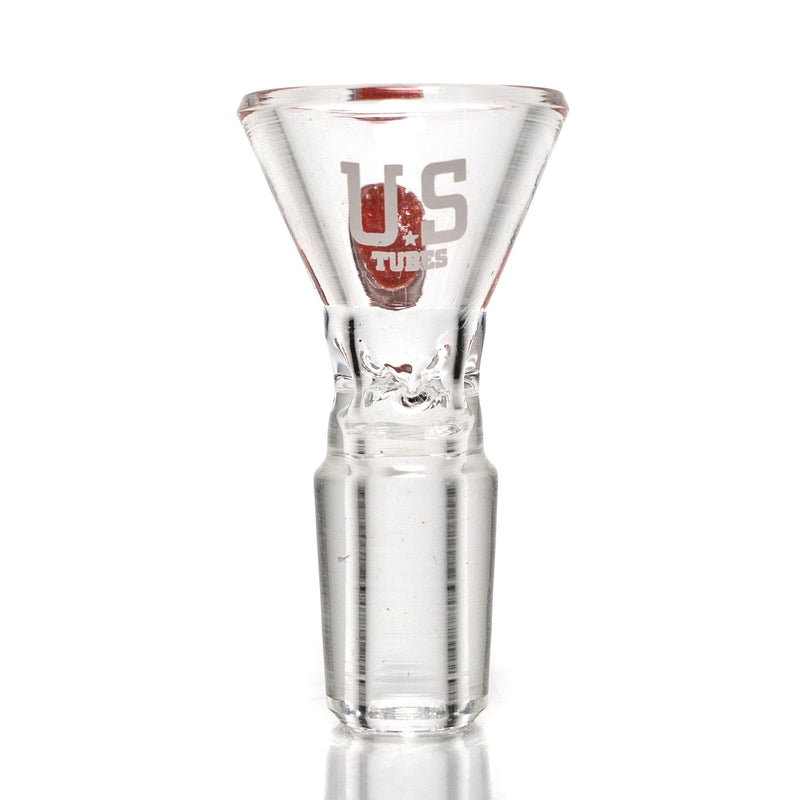 US Tubes - 14mm Ice Pinch Martini Slide - Solid Red - The Cave