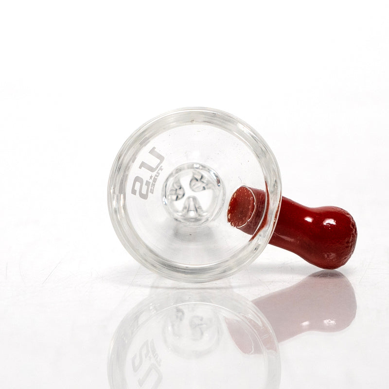 US Tubes - 14mm Ice Pinch Martini Slide - Solid Red - The Cave