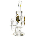 Moltn Glass - Fifty Bubbler - Double GÿZR Perc - Yellow Signature Label - The Cave