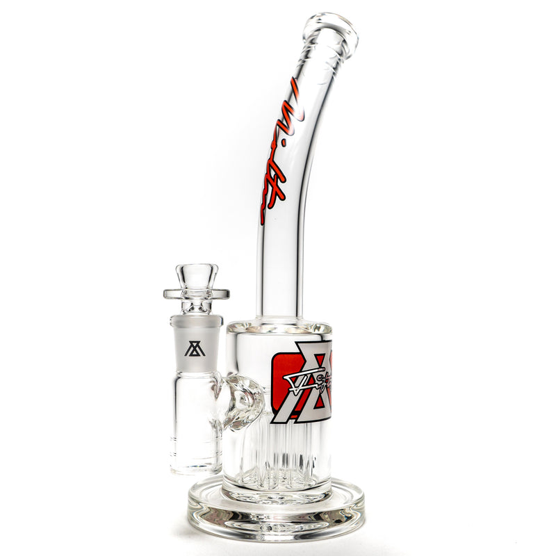 Moltn Glass - Fifty Bubbler - Short - Tree Perc - Red Signature Label - The Cave