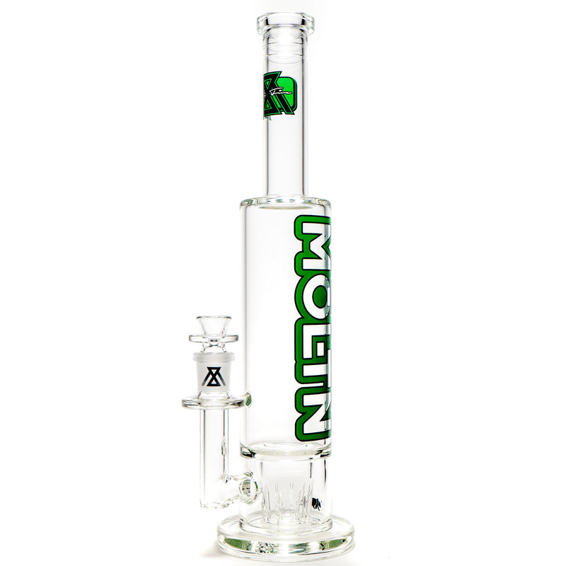 Moltn Glass - Sixty Five - Tall - GÿZR Perc - Green Outline Label - The Cave