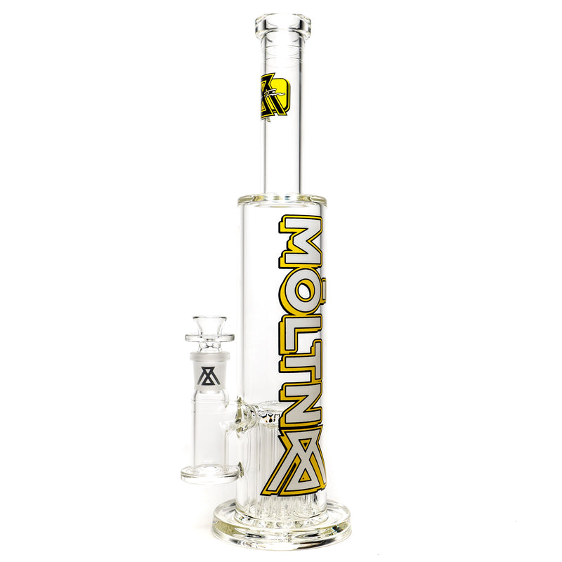 Moltn Glass - Sixty Five - Tall - Tree Perc - Yellow & White Shadow Label - The Cave