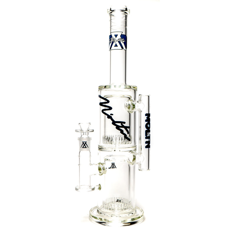 Moltn Glass - Eighty - Double Can Perc - Midnight Signature Label - The Cave