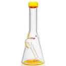 Nes Glass - Mini Tube - Reversal Bottom - Chartreuse w/ Fire Wag - The Cave