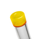 Nes Glass - Mini Tube - Reversal Bottom - Lemon Drop w/ Fire Wag - The Cave