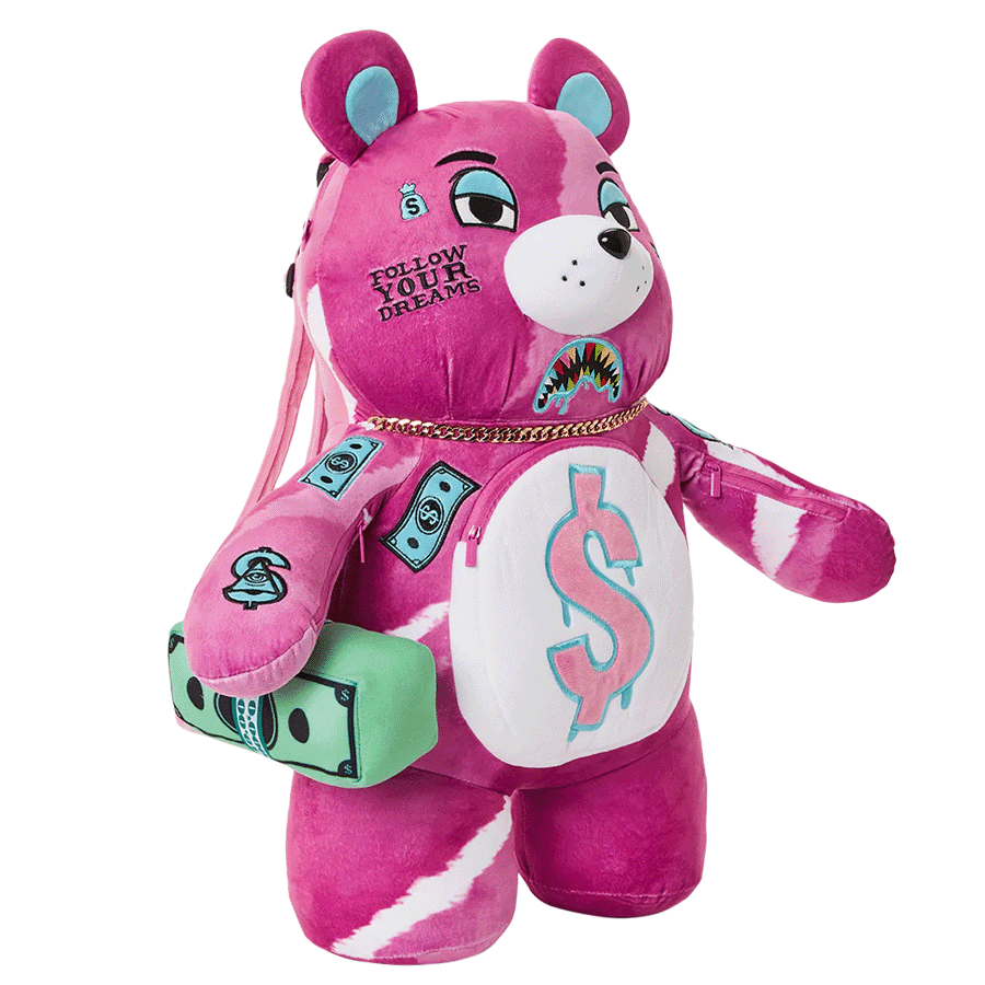 Sprayground - #154 Pink Punk Bear Backpack - The Cave