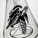 Phenomenon Glass - 18' Beaker - 40x7 - Sea Turtle - The Cave