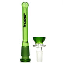 Phoenix Star - 12" Sandblasted Band Beaker - Green & Gold - The Cave