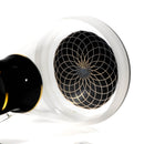 Phoenix Star - 12" Sandblasted Band Beaker - Black & Gold - The Cave