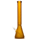 Phoenix Star - 18" Sandblasted Pineapple Beaker - Amber - The Cave