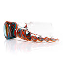 Pho_Sco - Single Hole Linework Horn Slide - 18mm - Rally w/ Steelwool & Blue Stardust