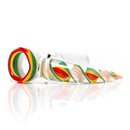 Pho_Sco - Single Hole Linework Horn Slide - 14mm - Rainbow Rasta