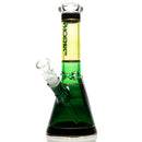 Phoenix Star - 10" Band Beaker - Green w/ Black & Gold - The Cave