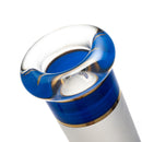 Phoenix Star - 12" Sandblasted Band Beaker - Blue & Gold - The Cave