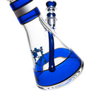 Phoenix Star - 18" Triple Band Beaker - 7mm - Blue & White Accents - The Cave