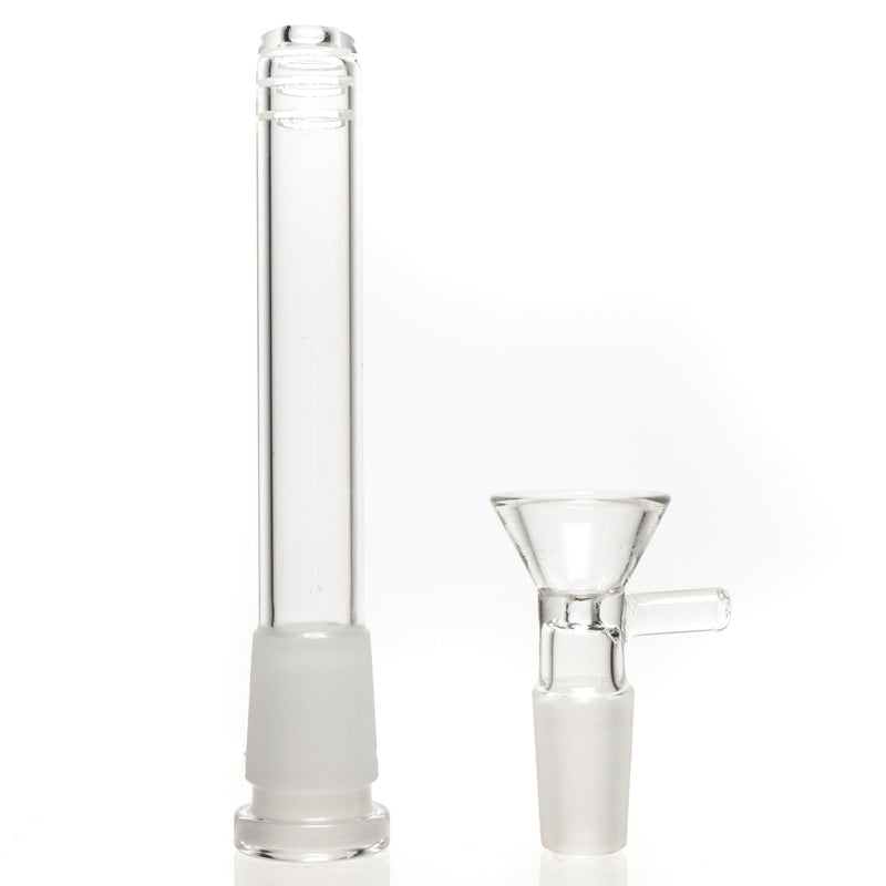 Shooters - 15" Base Beaker - Circ - Milky Blue - The Cave
