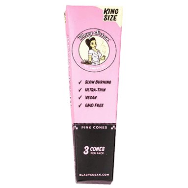 Blazy Susan - King Size Pre Rolled Pink Cones - 3 Pack - The Cave