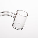 Shooters - 25mm Flat Top Quartz Banger & Slitted Insert - 10mm Male 45º - The Cave