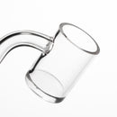 Shooters - 25mm Flat Top Quartz Banger & Slitted Insert - 10mm Male 90º - The Cave