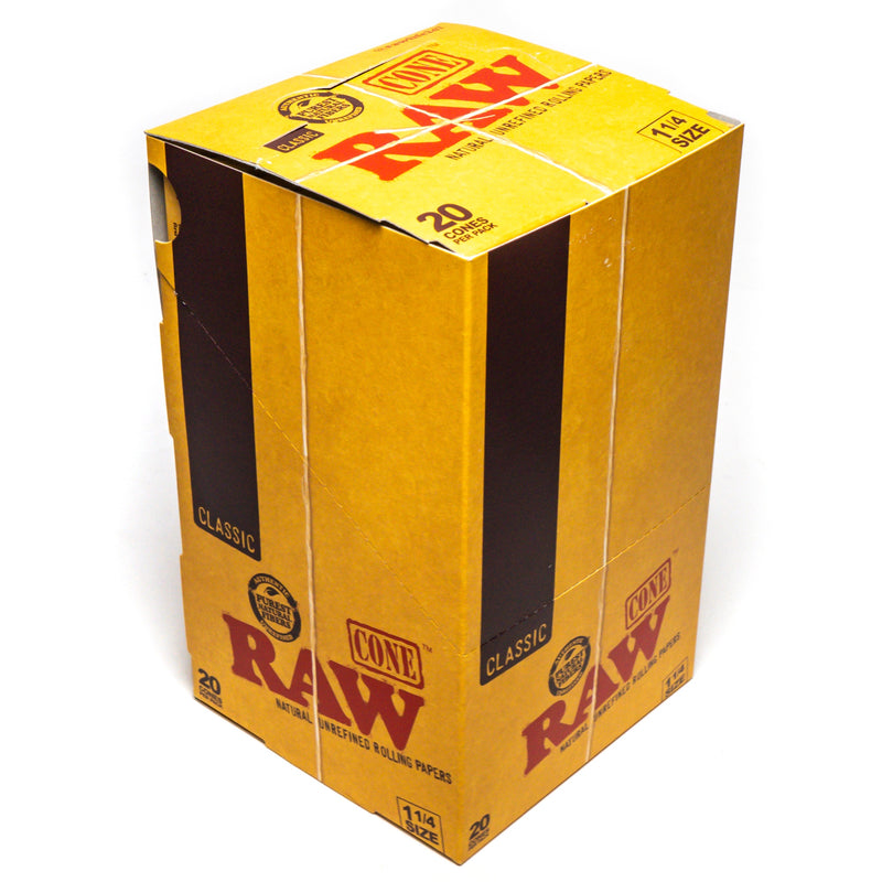 RAW - 1.25 Classic - 20 Cones - 12 Pack Box - The Cave