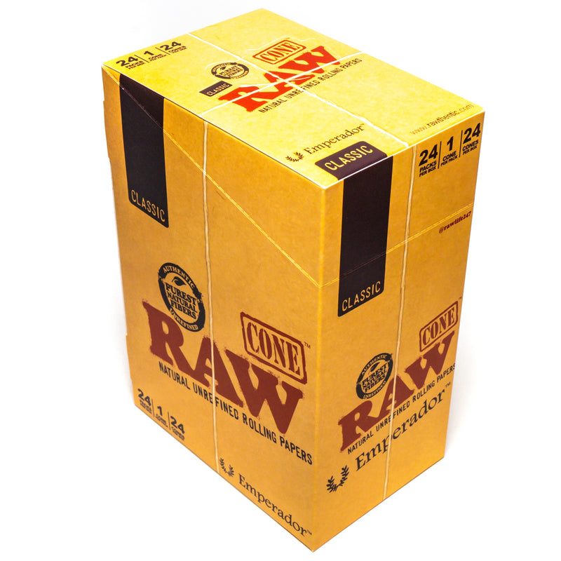 RAW - Emperador Classic Cone - 24 Pack Box - The Cave