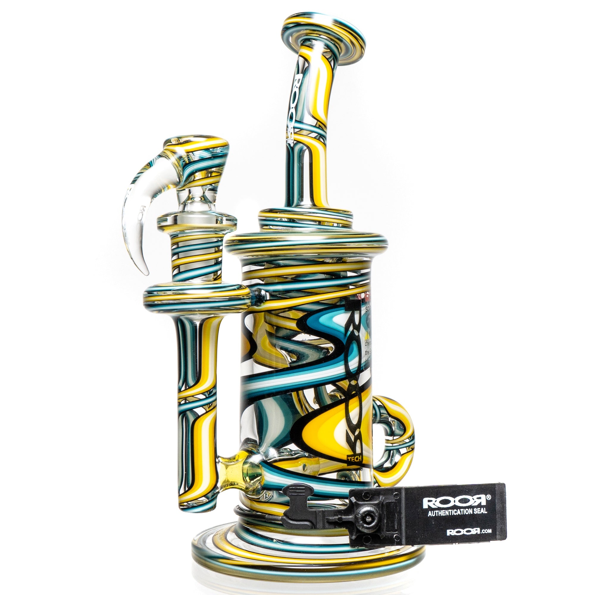 ROOR.US Single Loop Recycler Yellow & Blue Linework The Cave