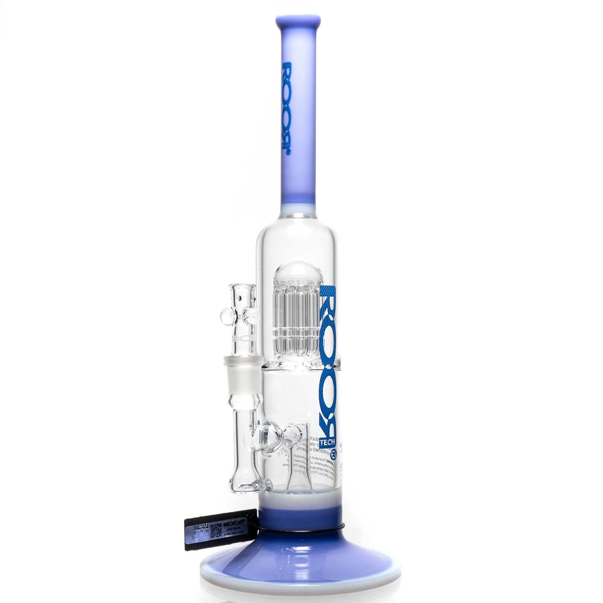 Carl Roth Bubbler ROOR.US - Fixed Single Chamber Bubbler - 10 Arm Tree - Purple - Too Bl ...
