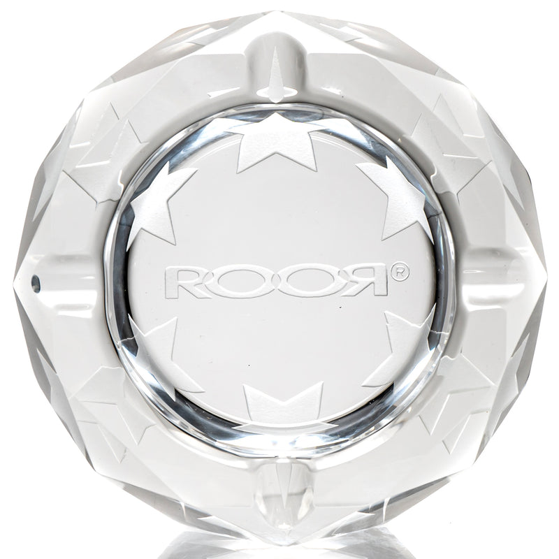 ROOR.US - Glass Crystal Cut Ashtray - ROOR Strain - Presidential OG - The Cave