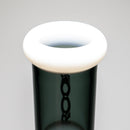 ROOR - 21" Inline Tube w/ Barrel Perc - Smokey Grey & White w/ Black & White Label - The Cave