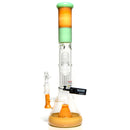 ROOR.US - 99 Series - 18” Fixed Beaker w/ Barrel Perc - Tangie & Mint - White & Black Label - The Cave