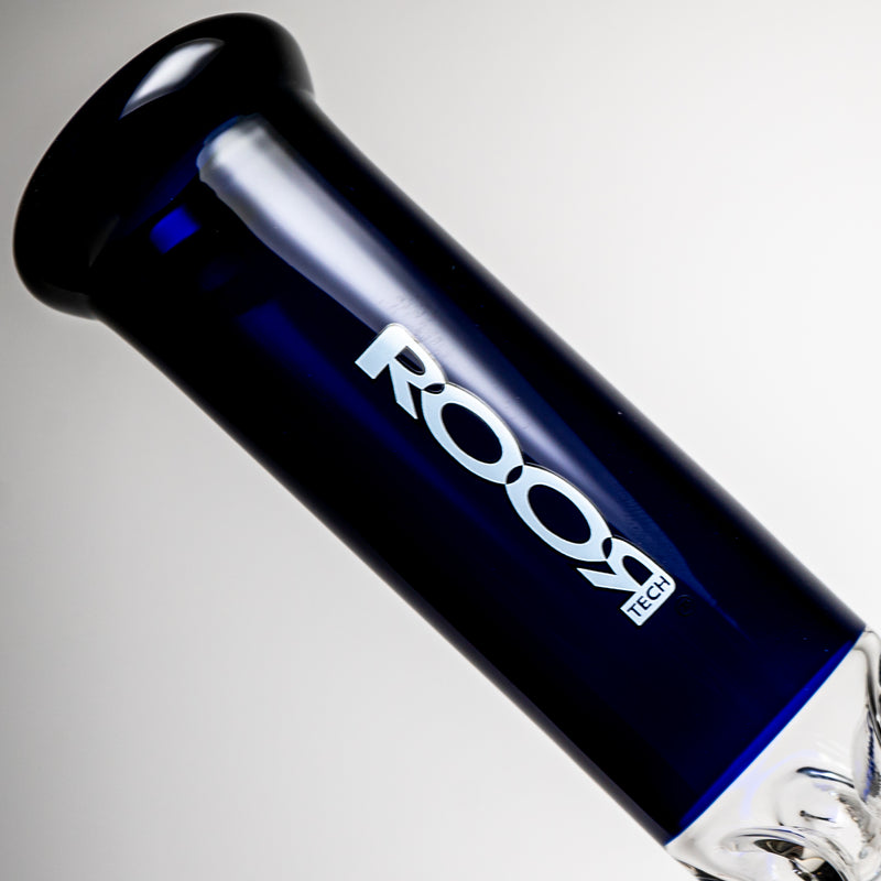 ROOR.US - 18” Fixed Beaker - 10 Arm Tree Perc - Cobalt - White Label - The Cave