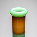 ROOR.US - 99 Series - 18” Fixed Beaker w/ Barrel Perc - Tangie & Mint - White & Black Label - The Cave