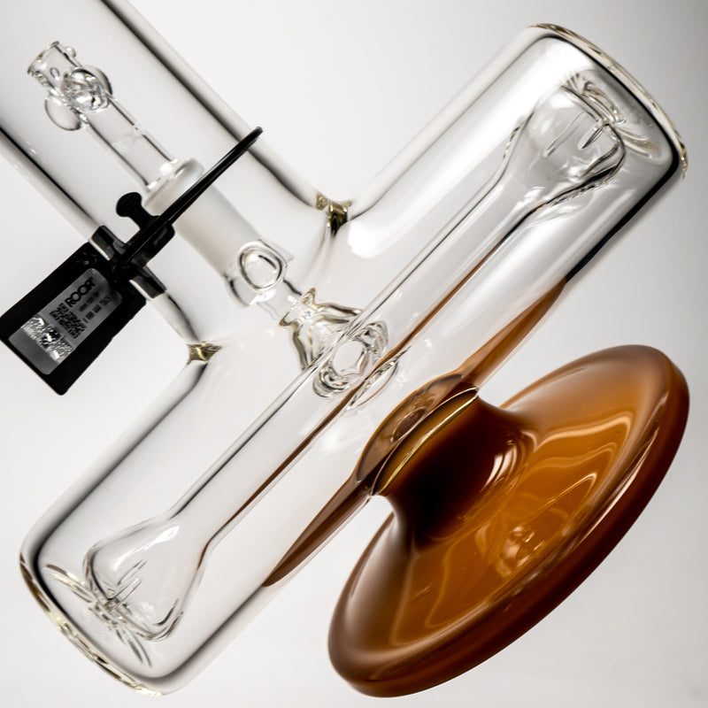 ROOR.US - 21" Inline Tube - 10 Arm Tree Perc - Milky Tangie - Black Label - The Cave