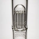 ROOR.US - 21" Inline Tube - 10 Arm Tree Perc - Blue & Green - White Label - The Cave