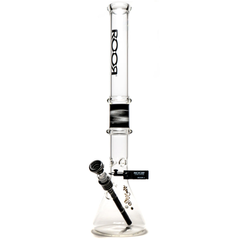 ROOR.US x Chase Adams - 22" Worked Beaker - 50x5 - Black & White - The Cave