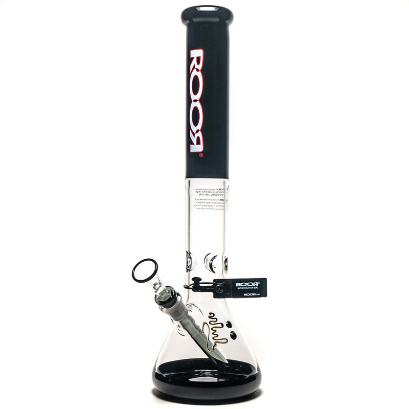 ROOR.US - 18" Beaker - 50x5 - Black - White & Red Label - The Cave