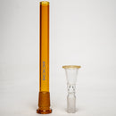 ROOR.US - 18" Beaker - 50x5 - Milky Tangie - Rasta Label (No Outline) - The Cave