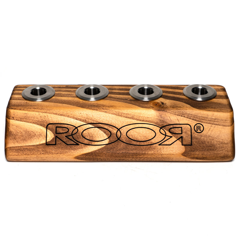 ROOR - Small 4 Hole Slide Holder - 14mm - Dark Wood - The Cave