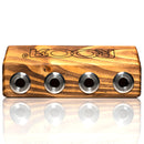 ROOR - Small 4 Hole Slide Holder - 14mm - Dark Wood - The Cave