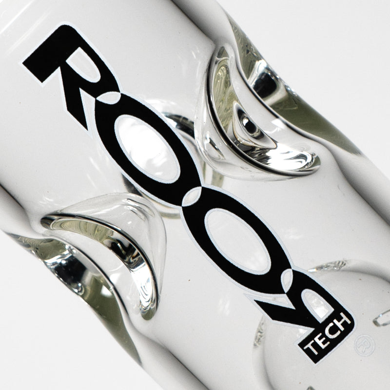 ROOR - 14” Fixed Beaker w/ Barrel Perc - 50x5 - Black & White - The Cave