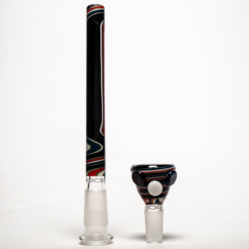 ROOR.US x Chase Adams - 18" Worked Beaker - 50x5 - Pomegranate - The Cave