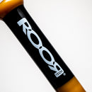 ROOR.US - Fixed Double Chamber Bubbler - Barrel Perc - Black & Tangie - The Cave