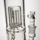 ROOR.US - Fixed Double Chamber Bubbler - Barrel Perc - Black & Tangie - The Cave