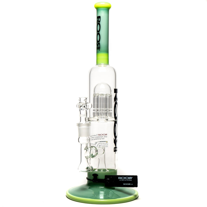 ROOR.US - Fixed Double Chamber Bubbler - 10 Arm Tree - Mint & Milky Green - The Cave