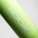 ROOR.US - 18” Fixed Beaker - Barrel Perc - Milky Green - White Label - The Cave