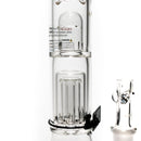 ROOR.US - 99 Series - 18” Fixed Beaker w/ Barrel Perc - Pink & White - Too Blue Label - The Cave